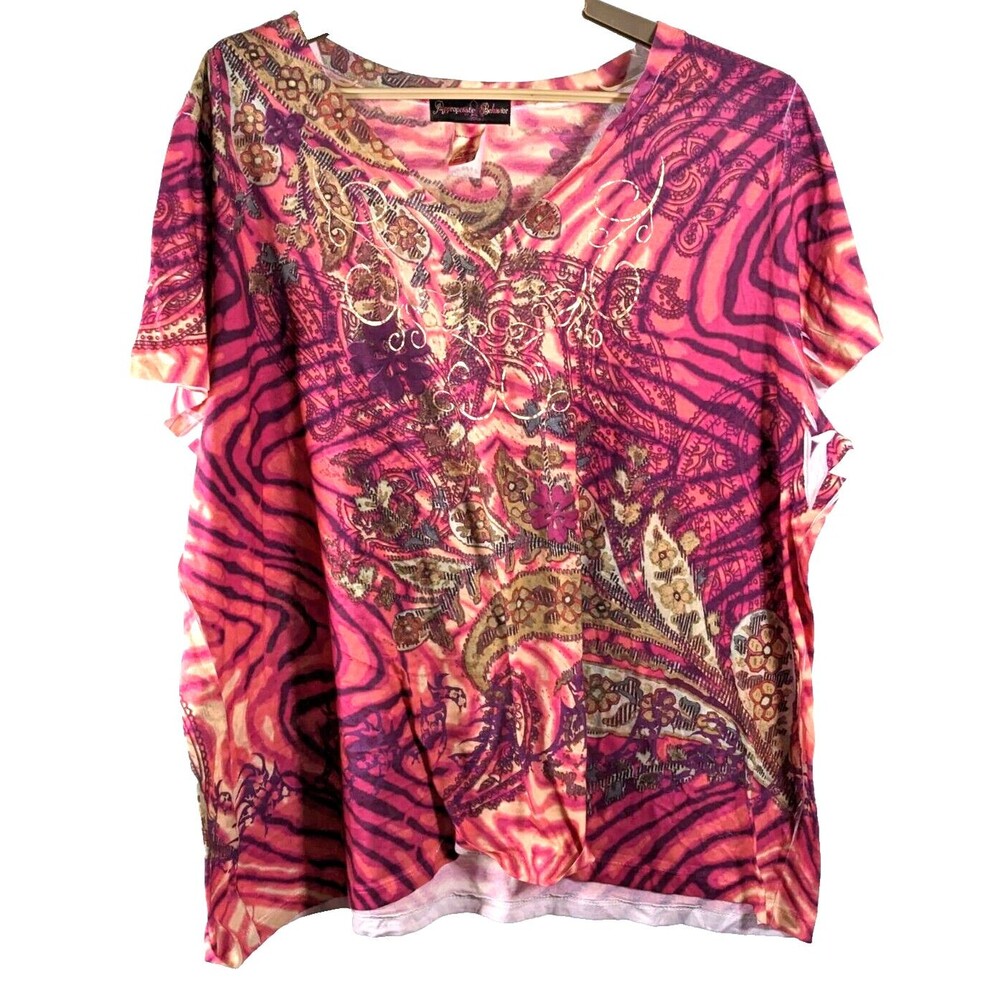 Appropriate Behavior women's 4X multicolor tunic preowned